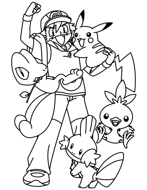 Pokémon GO coloring pages